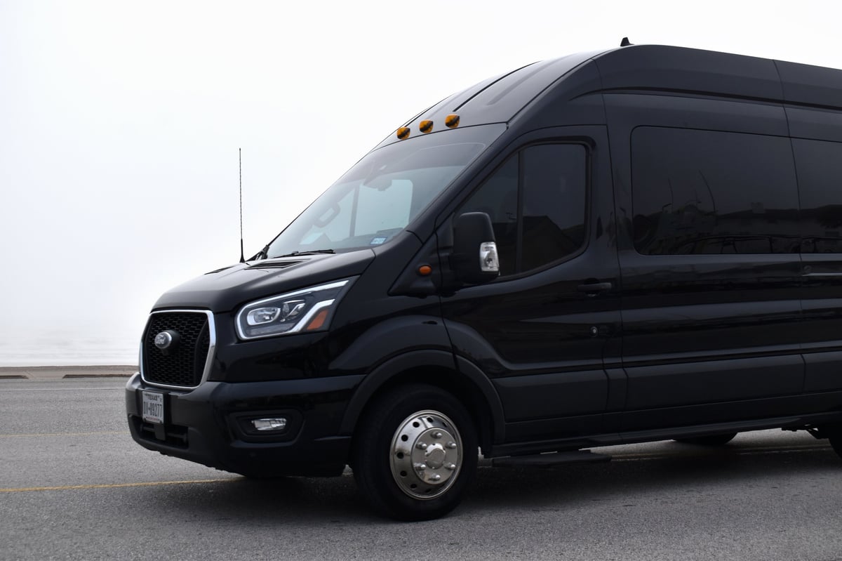 Ford Transit Van in foggy weather