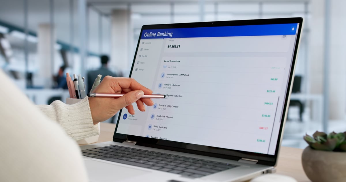 Person organizing identification and financial documents