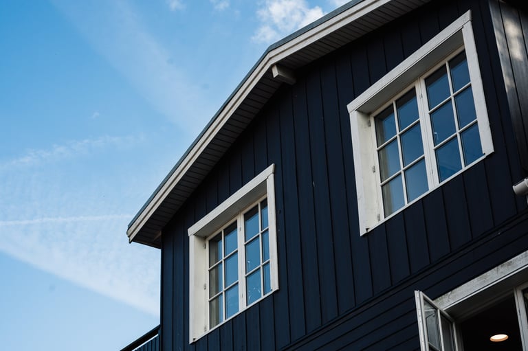 Clean house siding after soft washing