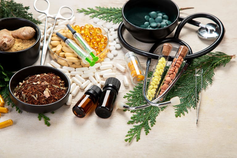 Medicinal herbs and natural remedies starter kit