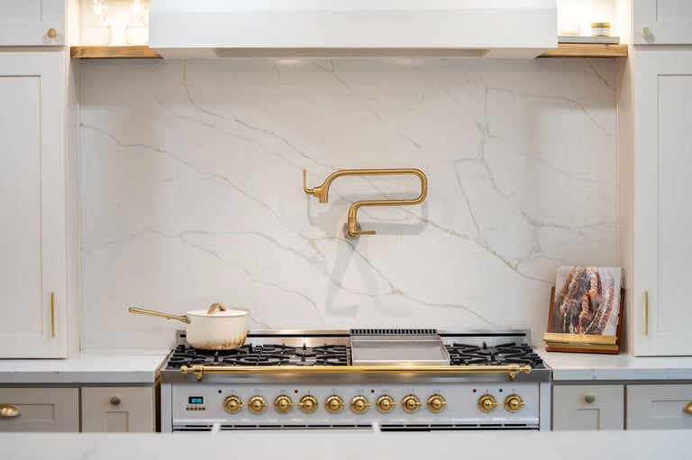 Bright modern kitchen interior