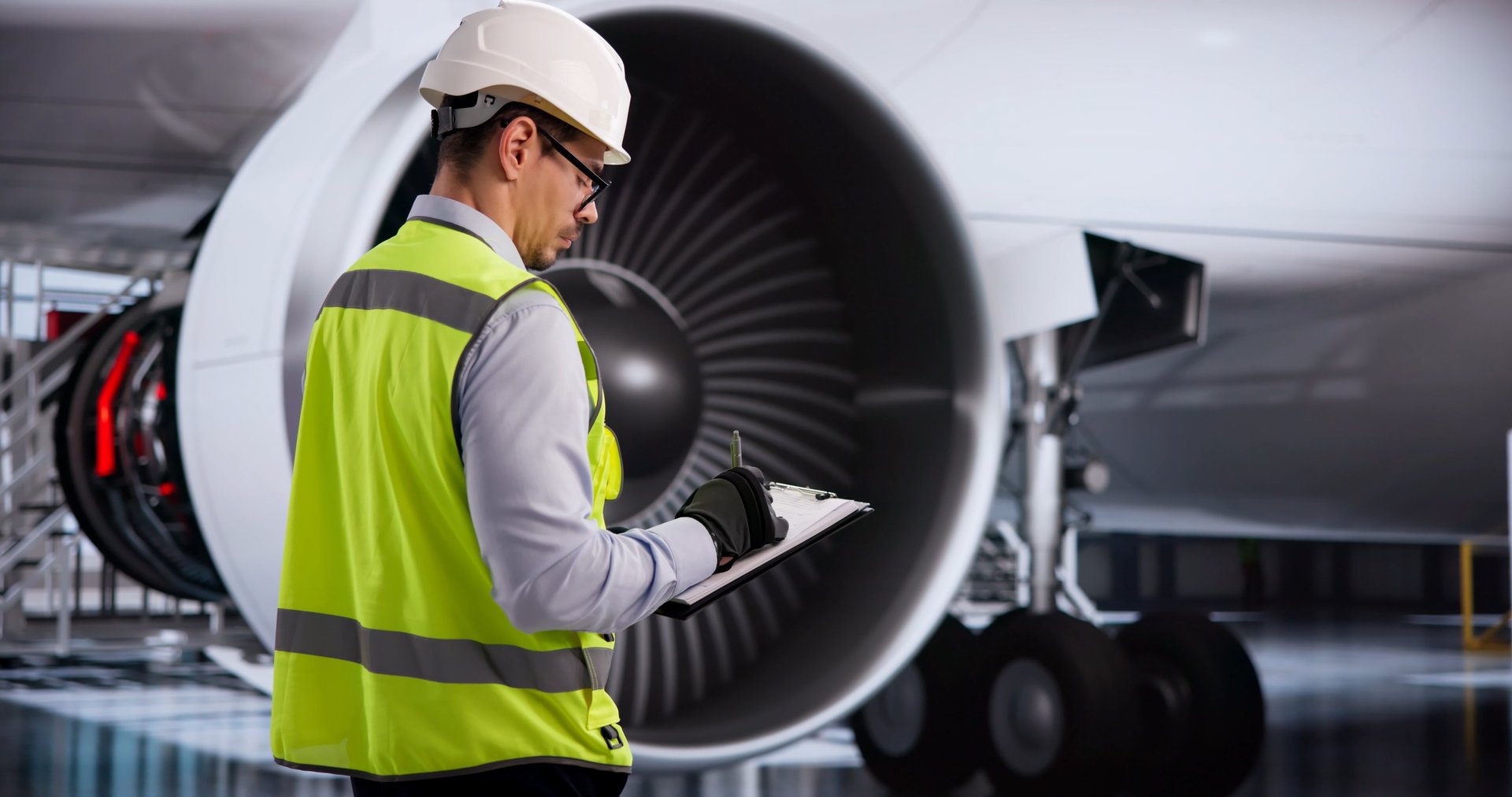 Aircraft engine maintenance inspection