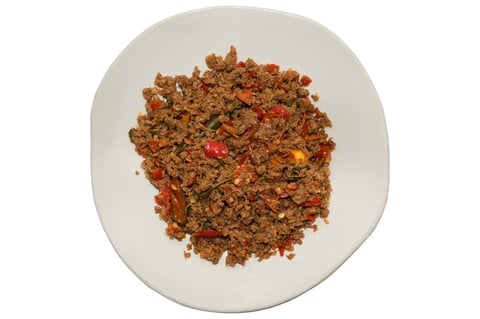 Stir-fried minced beef