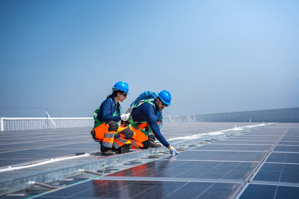 Abandoned solar equipment needing repair