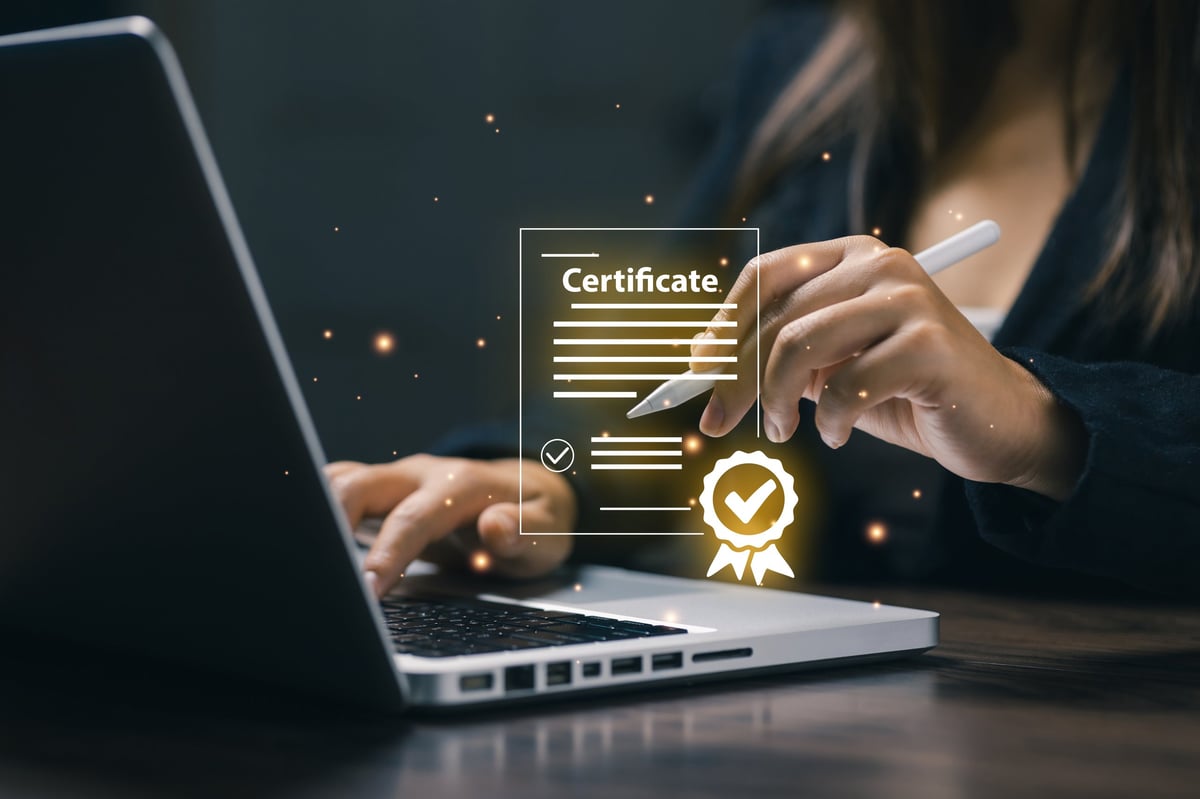 Digital certificate verification and online approval