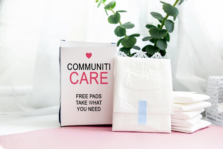 Natural herbal care patches for women's wellness