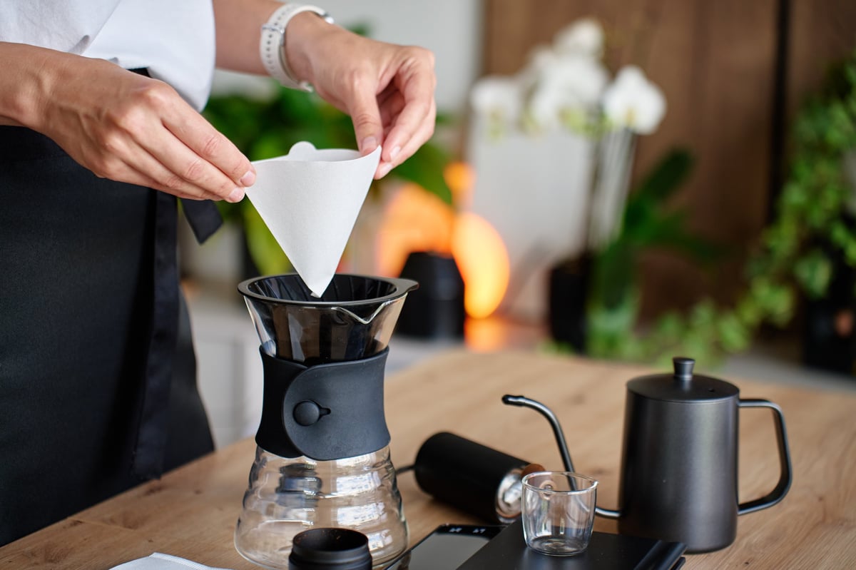 Fresh pour-over coffee — the aroma and ritual VORA coffee makers bring home