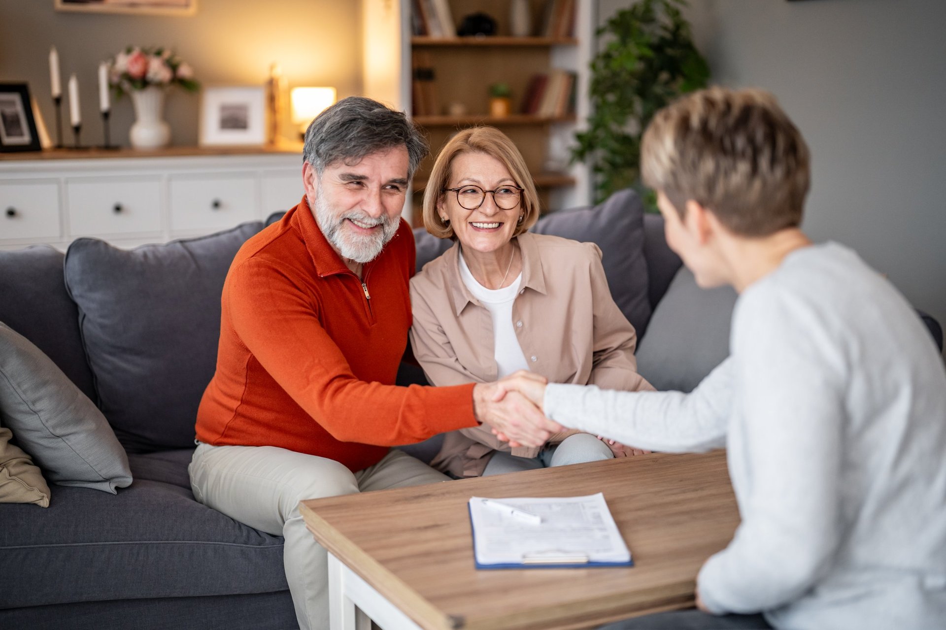 Person reviewing bank levy notice and financial documents