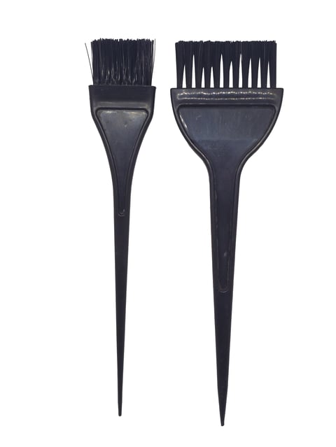 Professional hair coloring brushes and tools