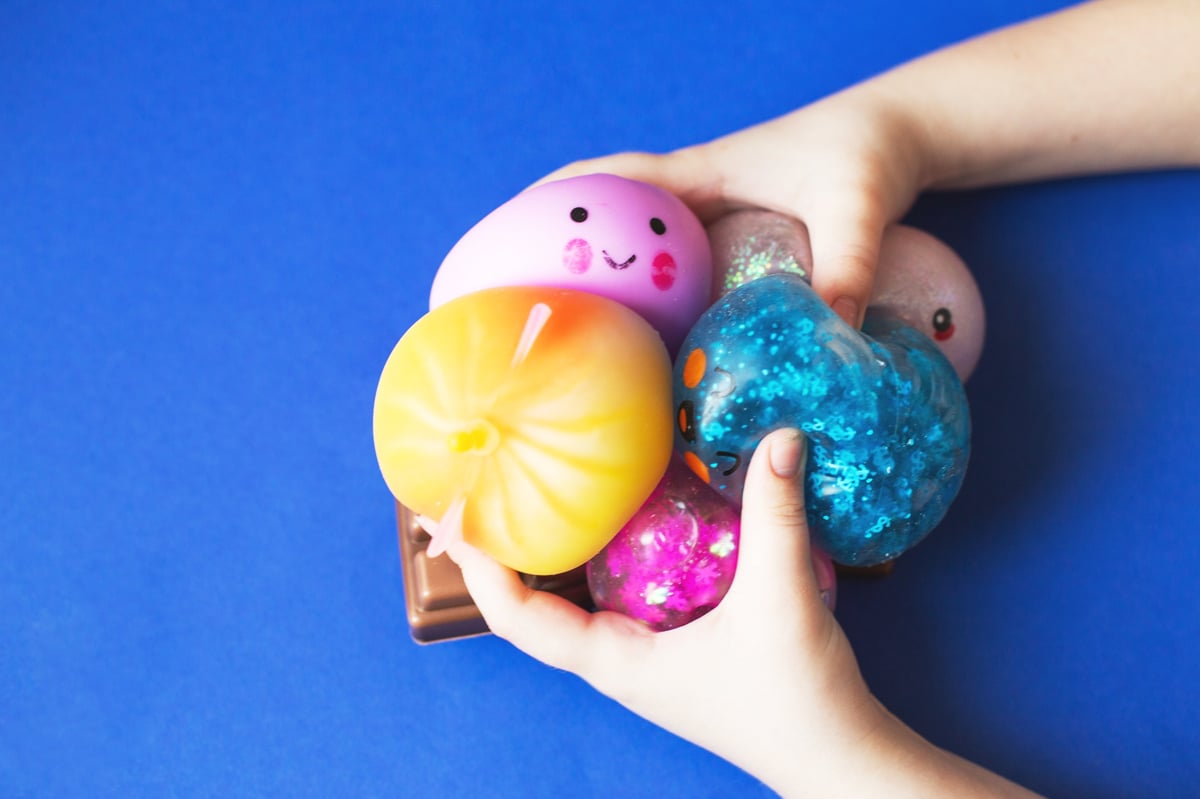 Colorful squishy fidget toys