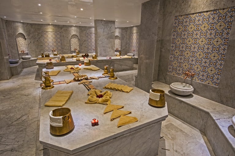 Luxury hammam interior at Taj Spa