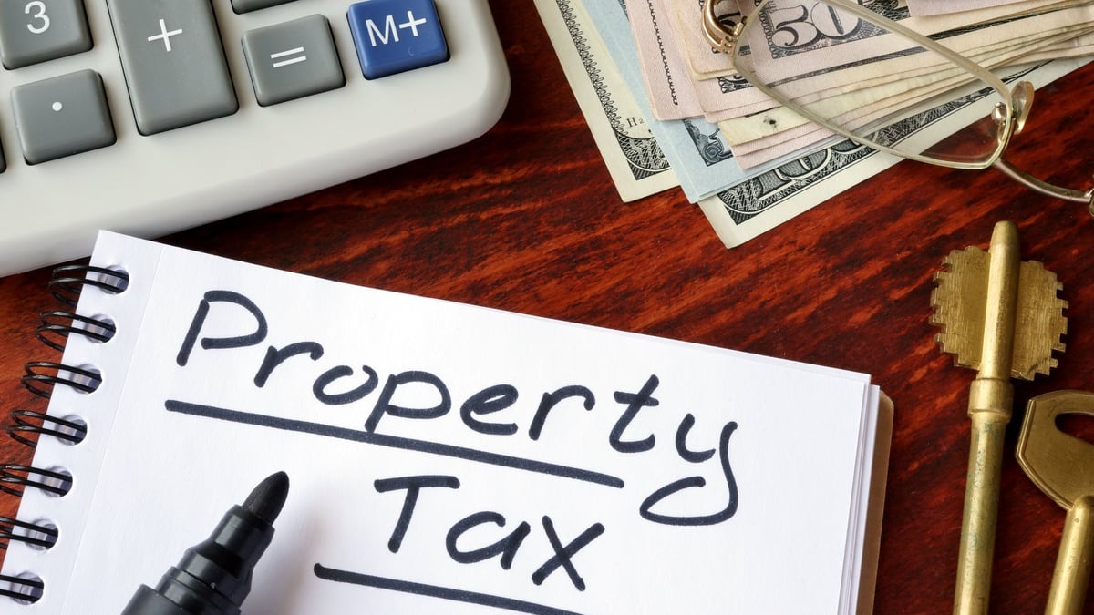 Property tax documentation and financial paperwork review