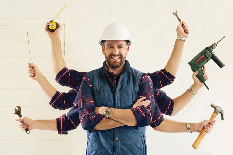 Handyman with tools