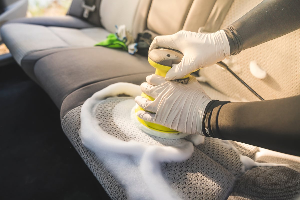 Professional interior deep clean and leather seat restoration by Arko Detailing Pretoria