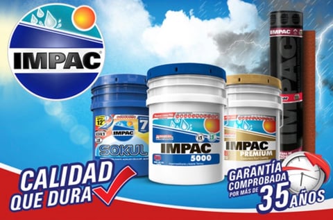 Productos IMPAC con garantía de 35 años