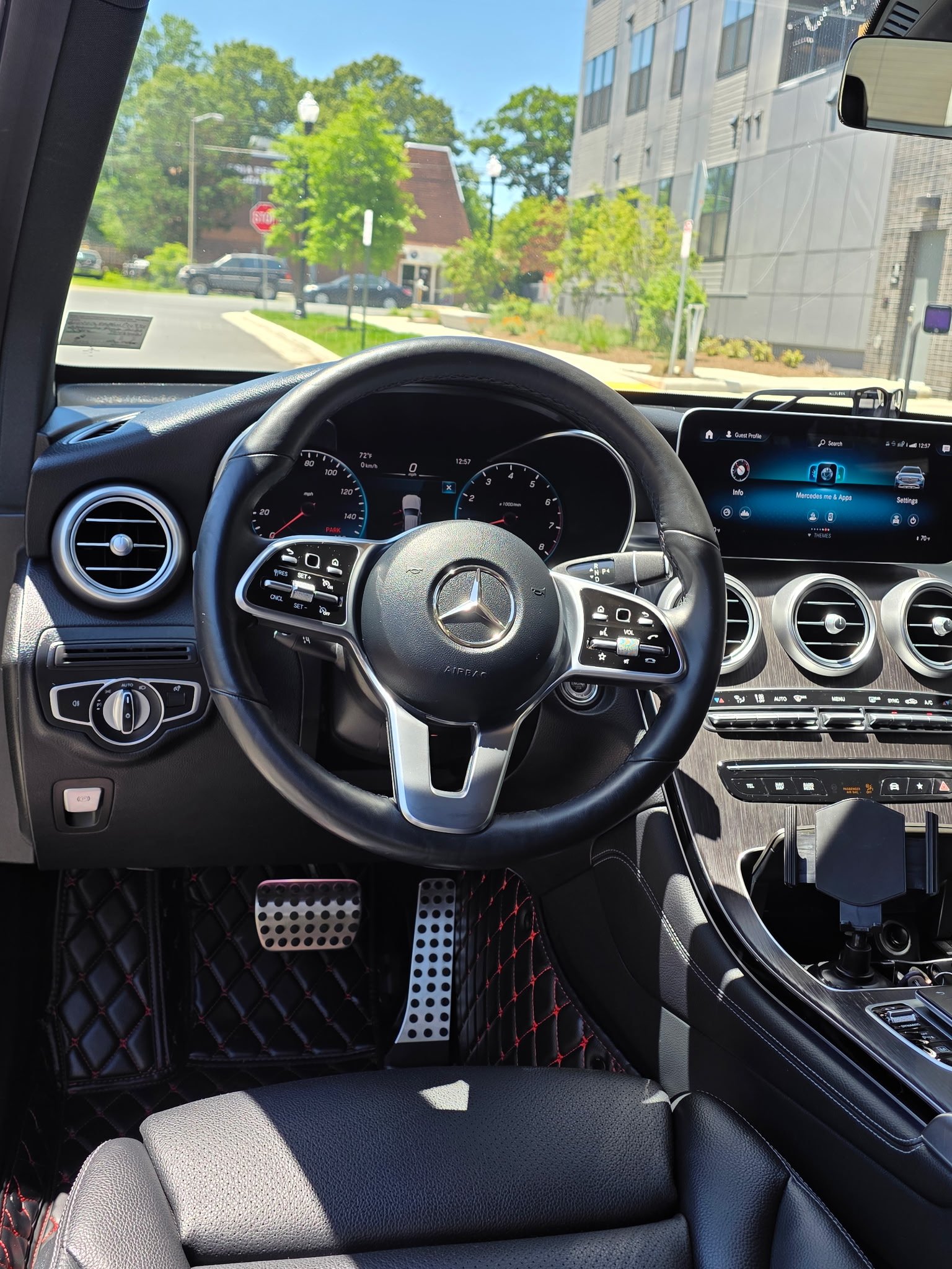 Mercedes-Benz luxury interior with premium dashboard finish