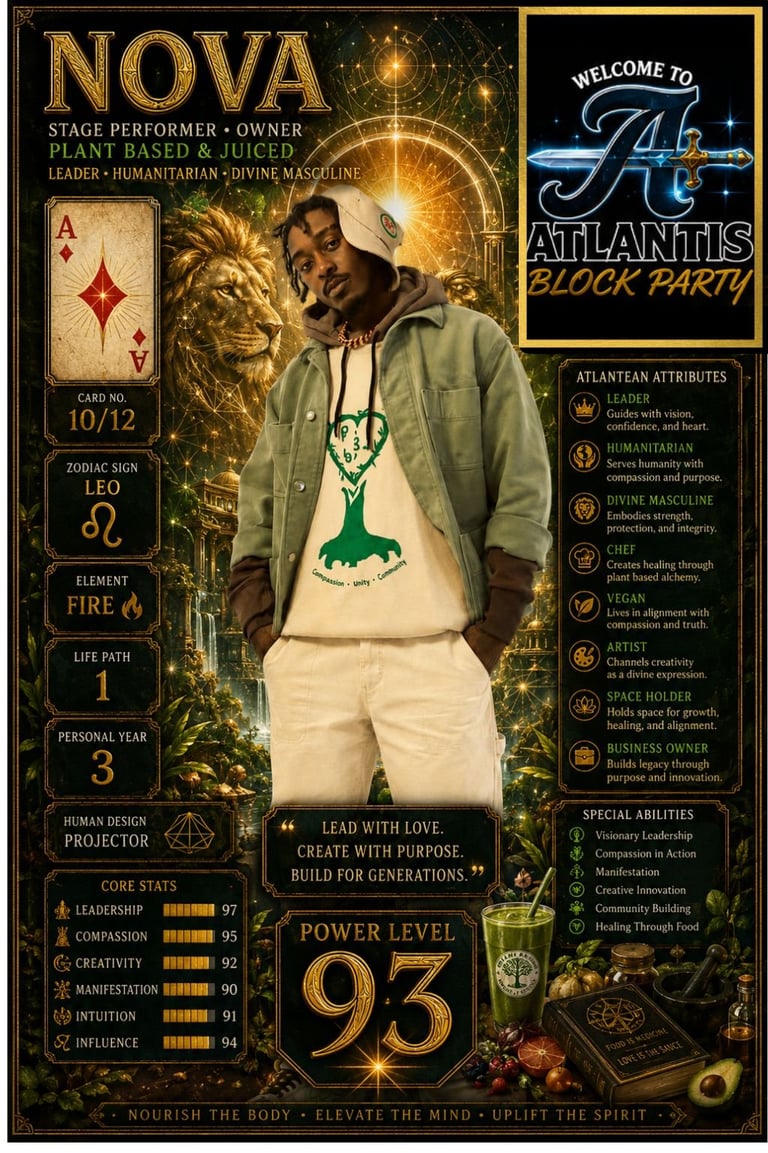 Nova Atlantis trading card