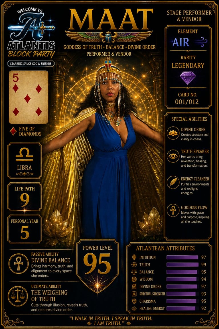 Maat Atlantis trading card