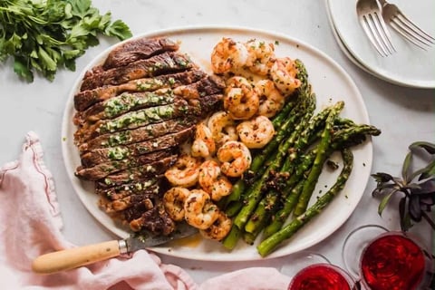 Steak/Fried Shrimp