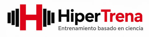 HiperTrena logo con H roja, barras negras y el texto Entrenamiento basado en ciencia