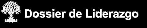Dossier de Liderazgo - logo con icono de árbol blanco y siluetas de personas