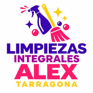Limpiezas Integrales Alex Tarragona — logo con spray y escoba