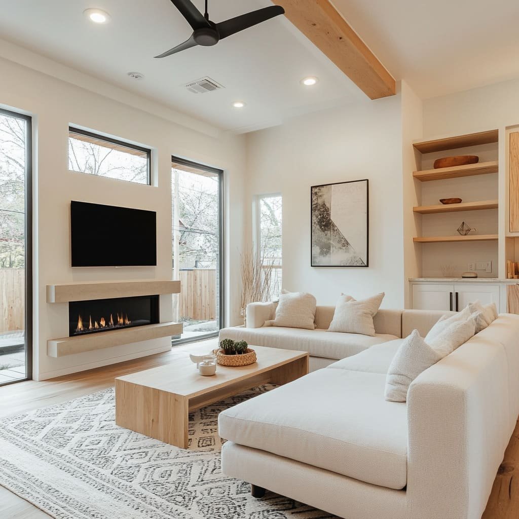 Beige Sectional Living Room