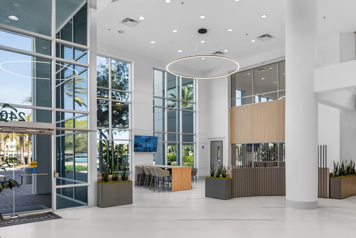 Round Ceiling Light Lobby