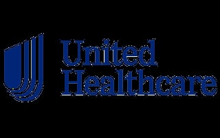 UnitedHealthcare logo with shield and vertical lines next to company name text