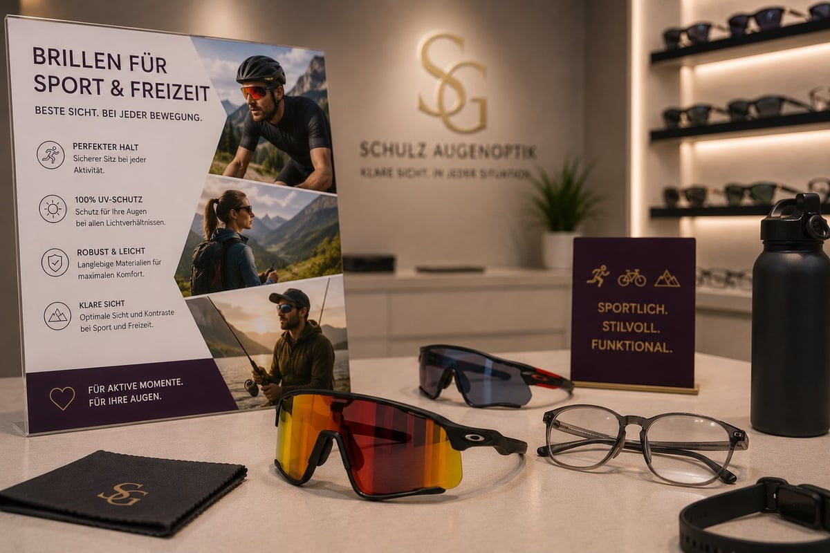 Sportbrillen und Fassungen bei Schulz Augenoptik — individuelle Auswahl vor Ort