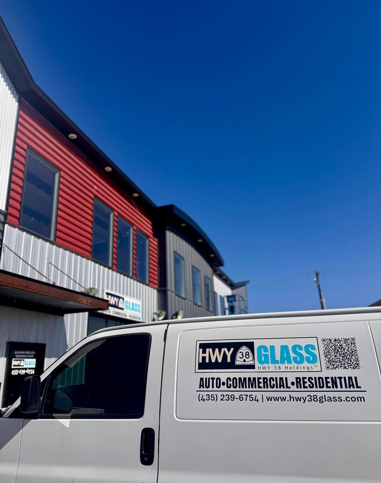 HWY 38 Glass mobile auto glass service van for windshield replacement and glass repair in Tremonton and Northern Utah
