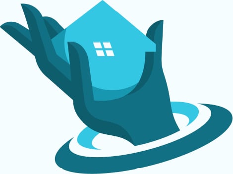 ROOM2REACH LLC — hands cradling a home