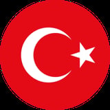 Turkish flag featuring a red background with a white crescent moon and star symbol