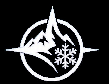True North Valley — white circular compass logo with mountain peak and snowflake