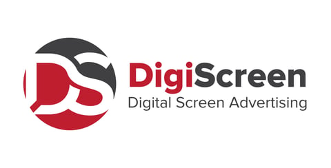 DigiScreen logo with red and black circular design and text reading DigiScreen Digital Screen Advertising
