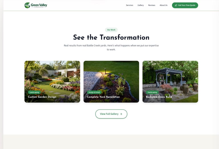 Complete Yard Renovation — Green Valley landscaping project