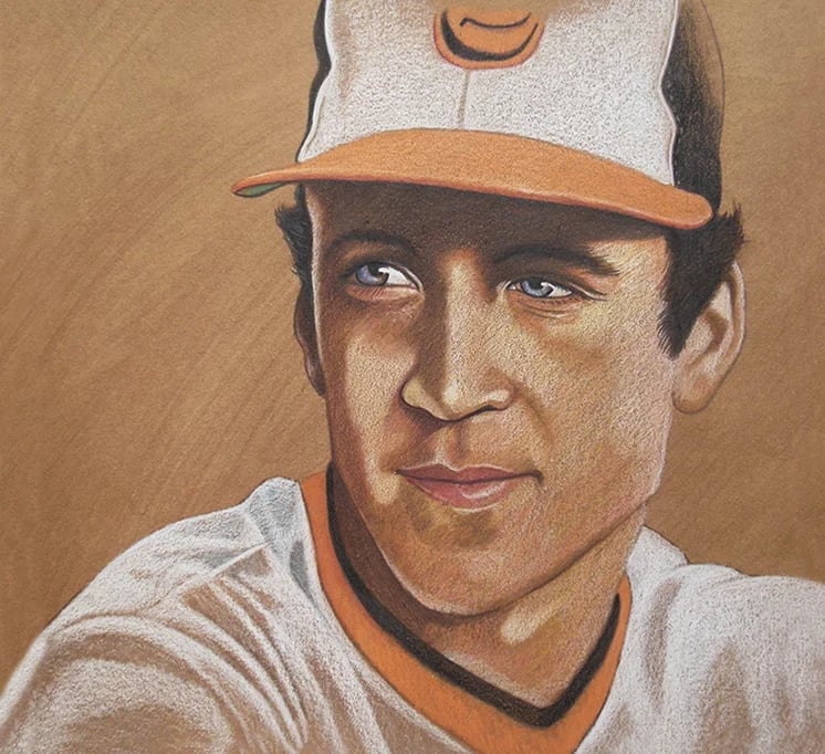 Brent Naughton, Cal Ripken Jr. Baltimore Orioles portrait.