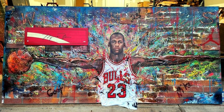 Murray Henderson, Michael Jordan Bulls portrait.