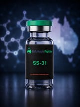 SS-31 research peptide vial: laboratory photography, Australian research supply