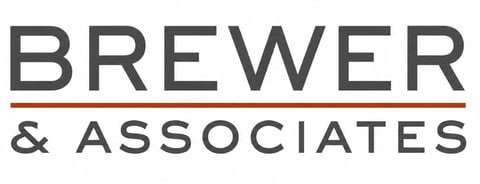 Brewer & Associates logo in gray text with horizontal line dividing the company name