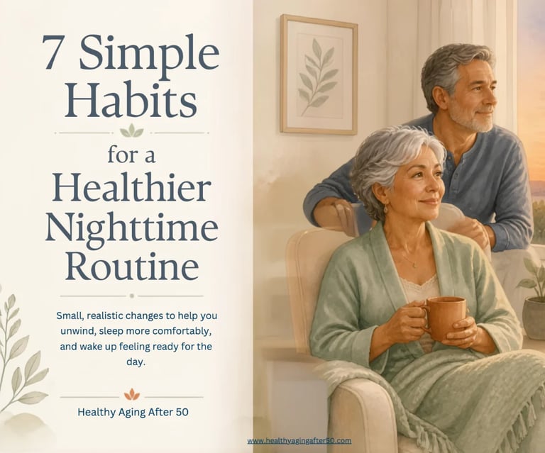 7 Simple Habits for a Healthier Nighttime Routine — Healthy Aging After 50 ebook cover