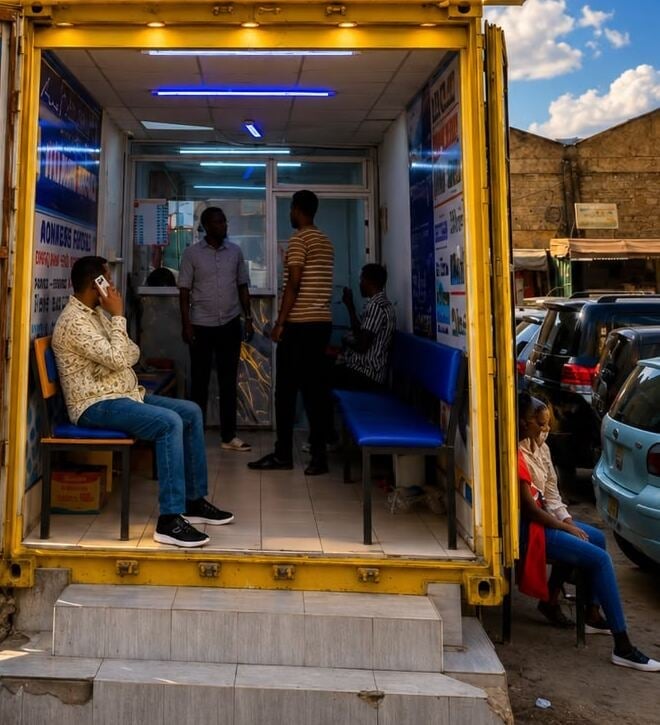 Zain Coach booking office inside