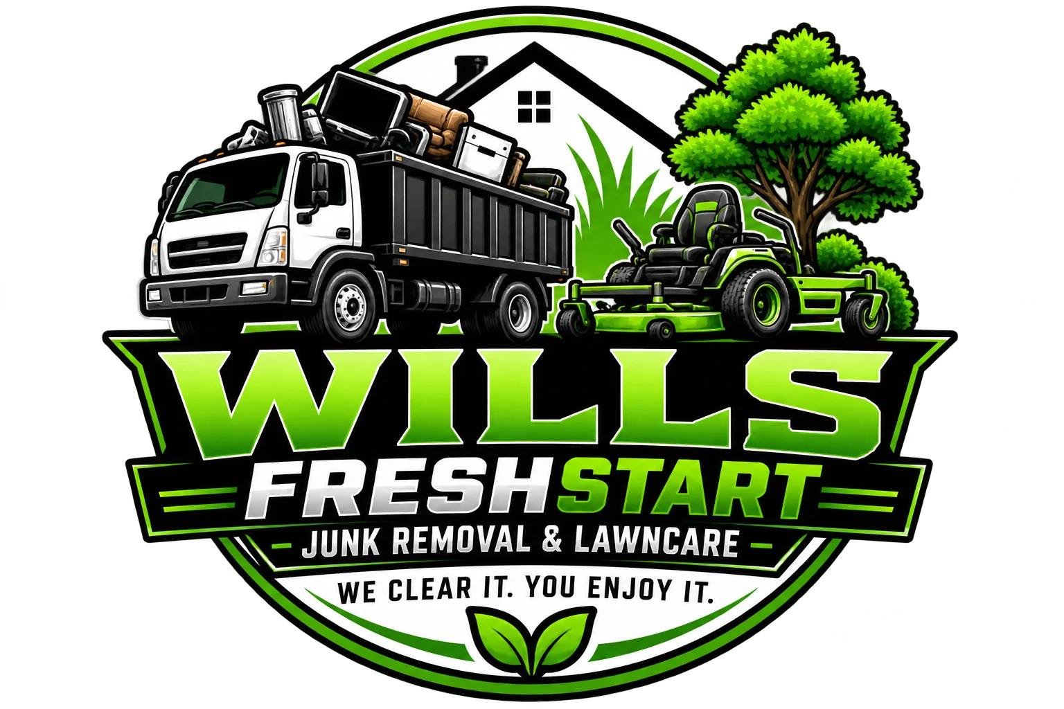 The Wills Fresh Start Junk Removal & Lawn Care logo