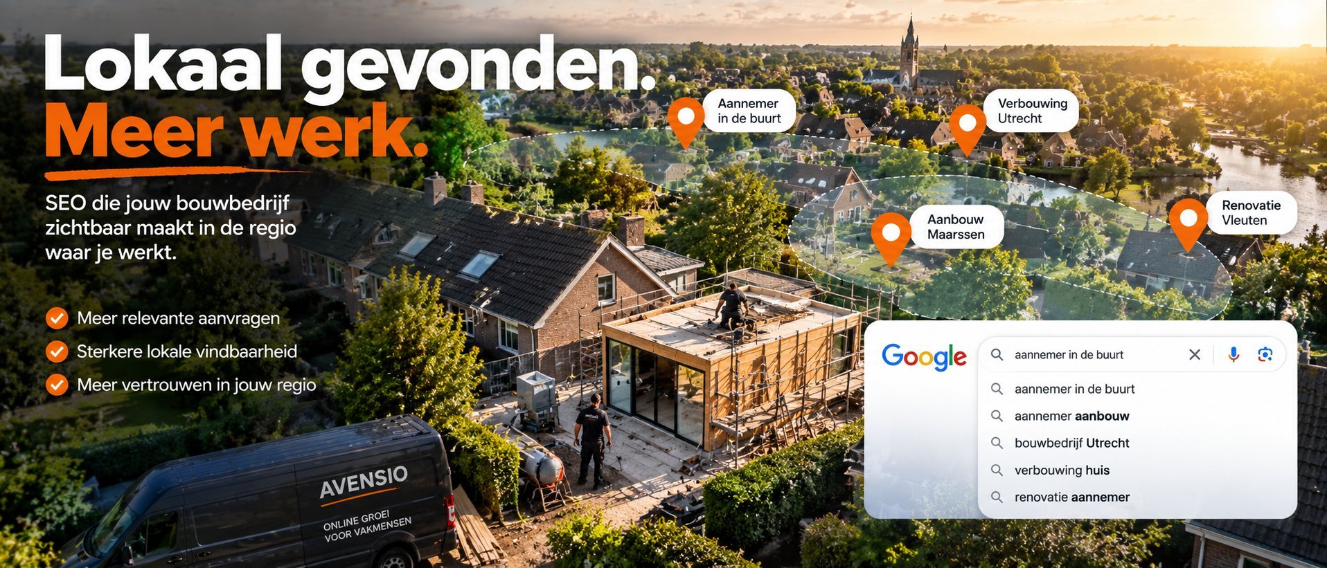 Lokale SEO voor bouwbedrijven om beter gevonden te worden in het eigen werkgebied