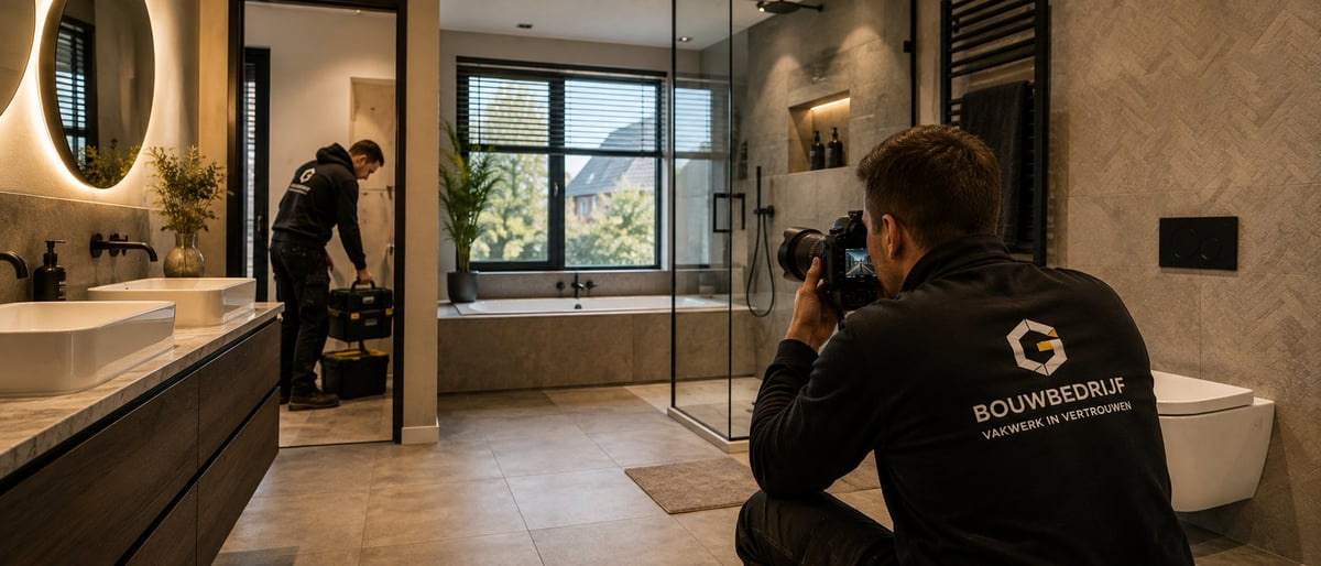 Vakbedrijf fotografeert afgerond project voor website en lokale marketing