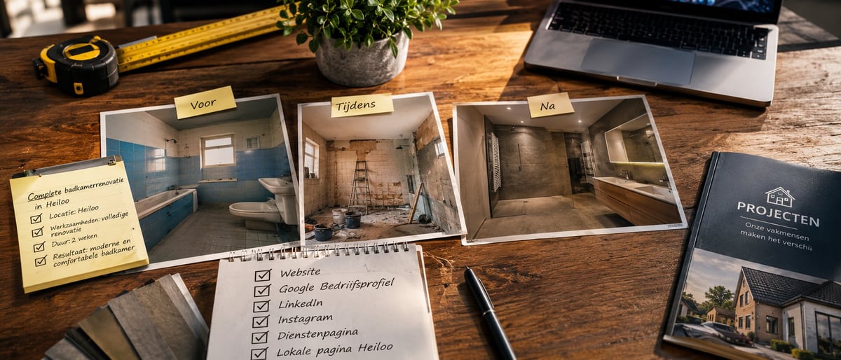 Reviews en klantbeoordelingen versterken het vertrouwen in een lokaal vakbedrijf
