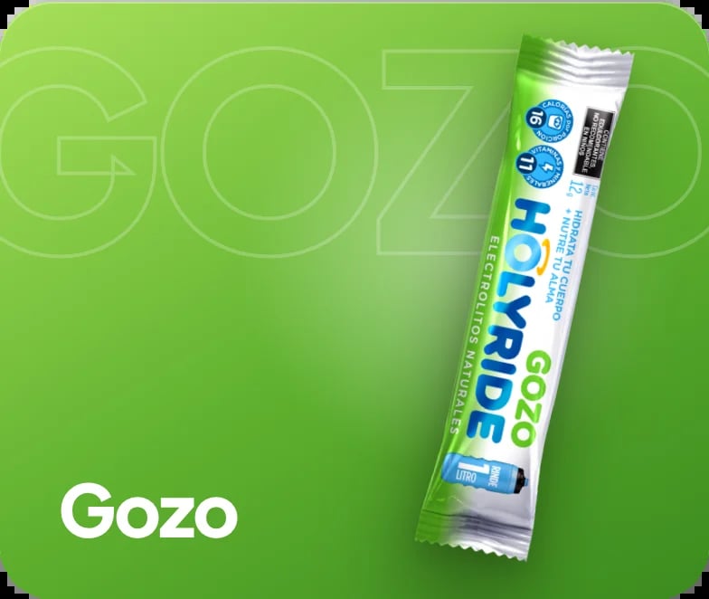 Sobre oficial HOLYRIDE sabor Gozo sobre el color del sabor.