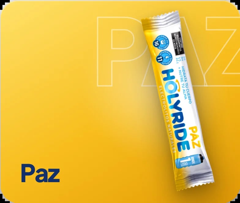 Sobre oficial HOLYRIDE sabor Paz sobre el color del sabor.