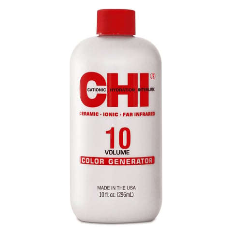 CHI 10 Volume Color Generator hair developer bottle, 10 fl oz, made in USA