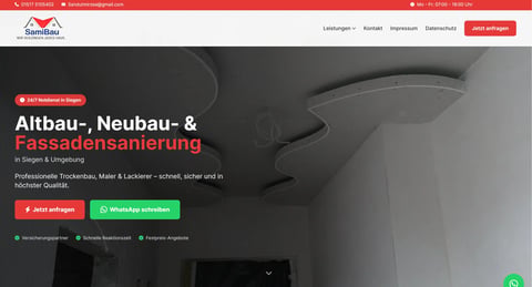 SamiBau — Altbau-, Neubau- & Fassadensanierung in Siegen